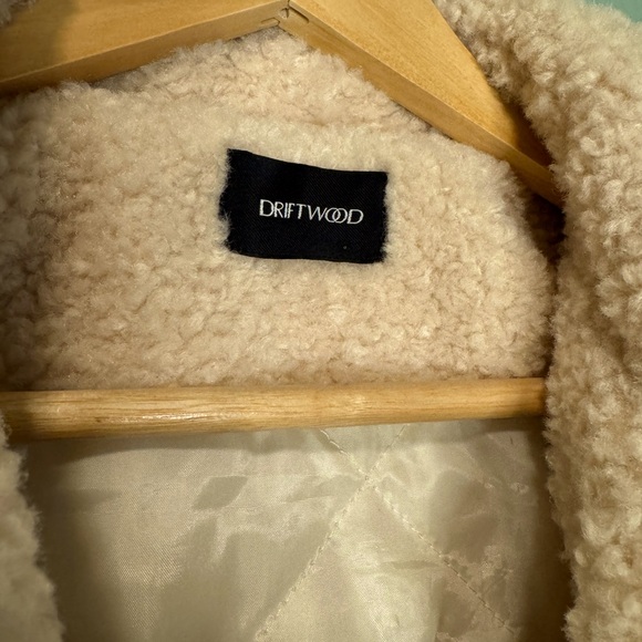 Driftwood Sheeba Shirt Jacket Large Embroidered Sherpa Shacket - Picture 8 of 9